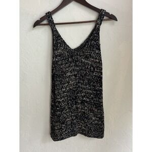 Peruvian Connection Chunky Knit Sweater Tank Top S Pima Cotton Relaxed Fit